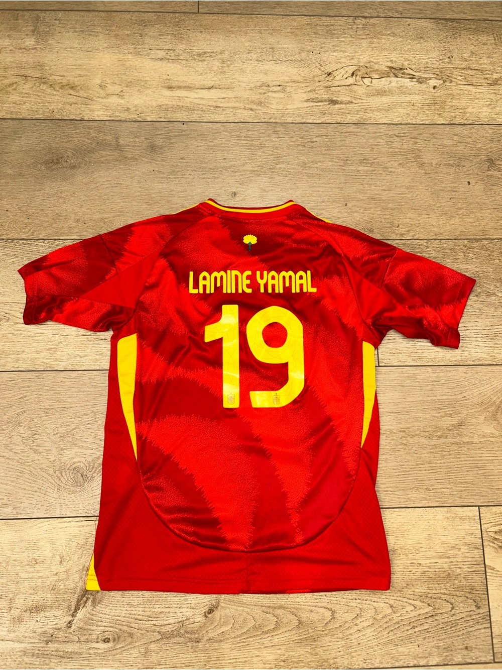 Lamine Yamal Spain Soccer Football Jersey Adidas Size 28 Youth Small Slim Fit - Picture 7 of 14